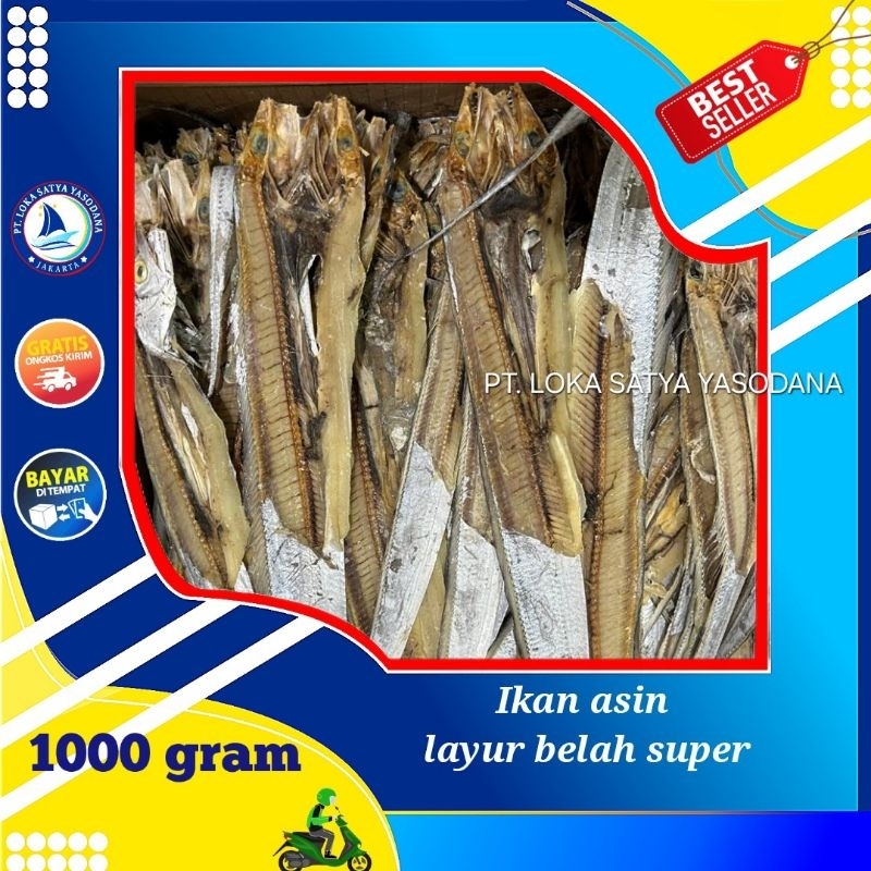 

ikan asin layur belah super 1000gram / 1 kg