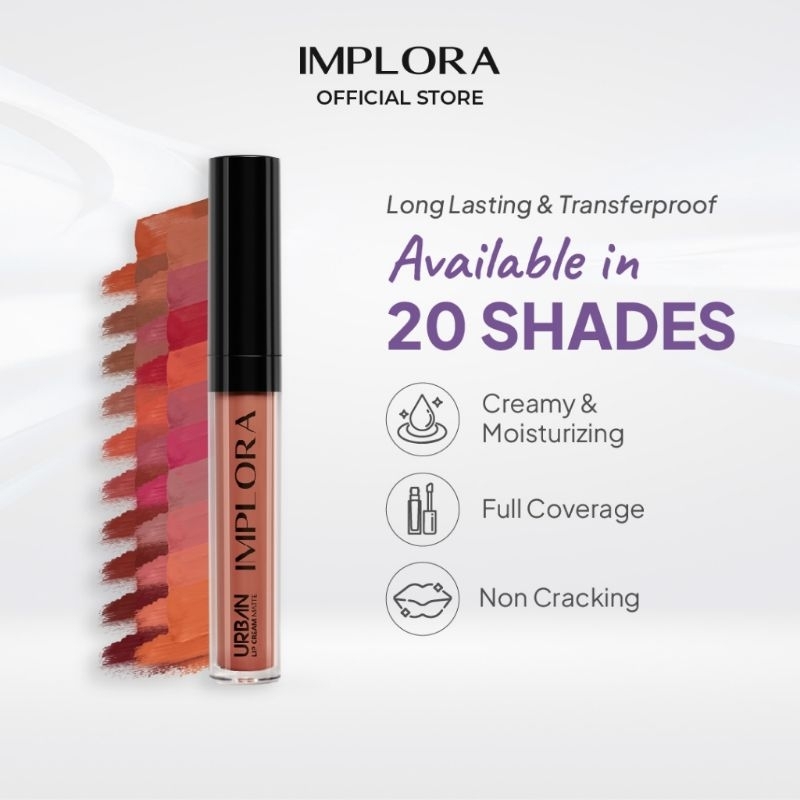 IMPLORA Urban Lip Cream Matte Shade 1-20|| Lip Cream Ombre|| Lip Cream Implora