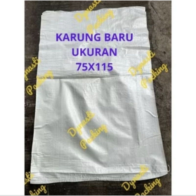Karung Baru 100kg Ukuran 75×115 / Goni Plastik