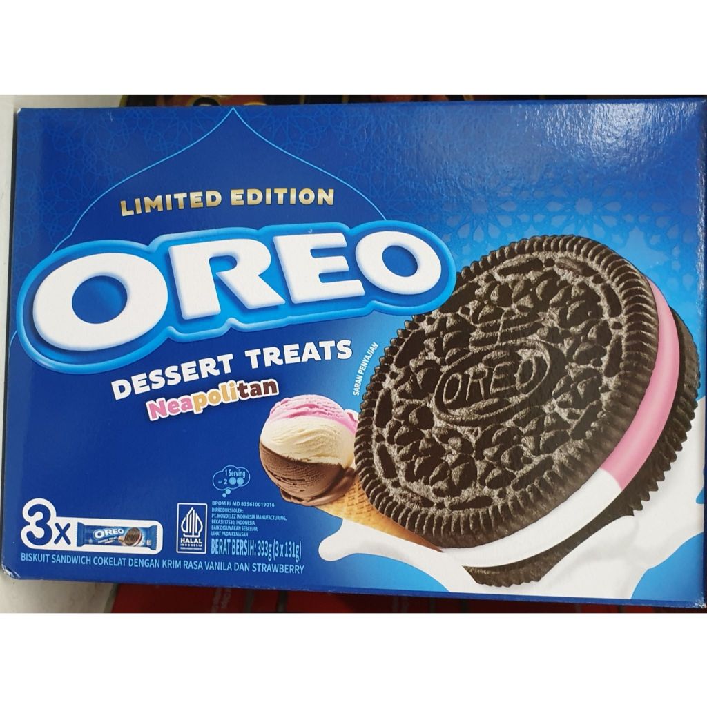 

Biskuit OREO Dessert Treats Neapolitan Limited Edition