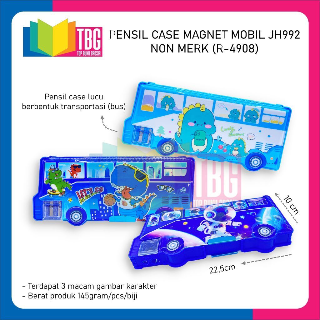

1 PCS PENCIL CASE MAGNET MOBIL JH992 NON MERK / TEMPAT PENSIL MAGNET / KOTAK PENSIL LUCU (R-4908)
