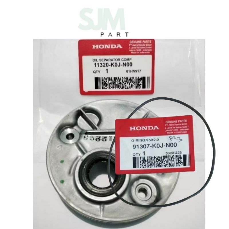 OIL SEPARATOR COMP PLUS O-RING,95X2.0 K0J DUDUKAN KRUK AS TUTUP MESIN OIL OLI SEPARATOR HONDA GENIO 
