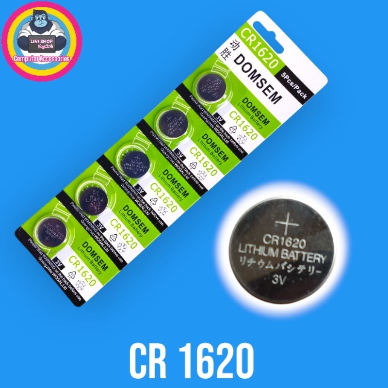 Baterai Cmos CR1620  - 3V - Cr 1620 buat DVR jam Cctv laptop remote remot motor mobil