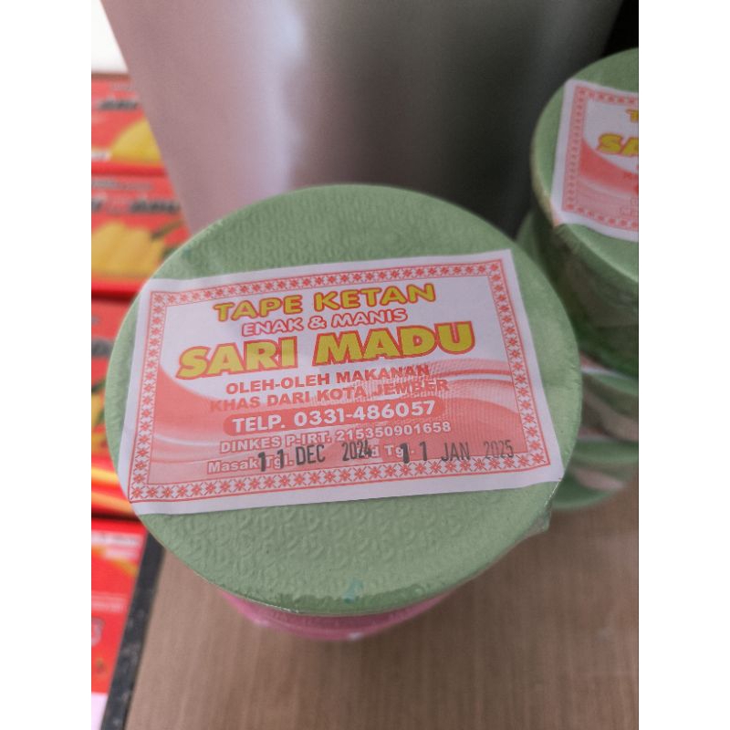 

Tape Ketan Sari Madu Jember