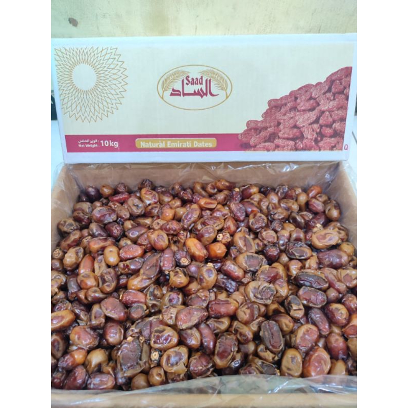 

(Exp 2026)Kurma khalas saad 10kg,Makanan khas Arab,Oleholeh Haji & Umroh