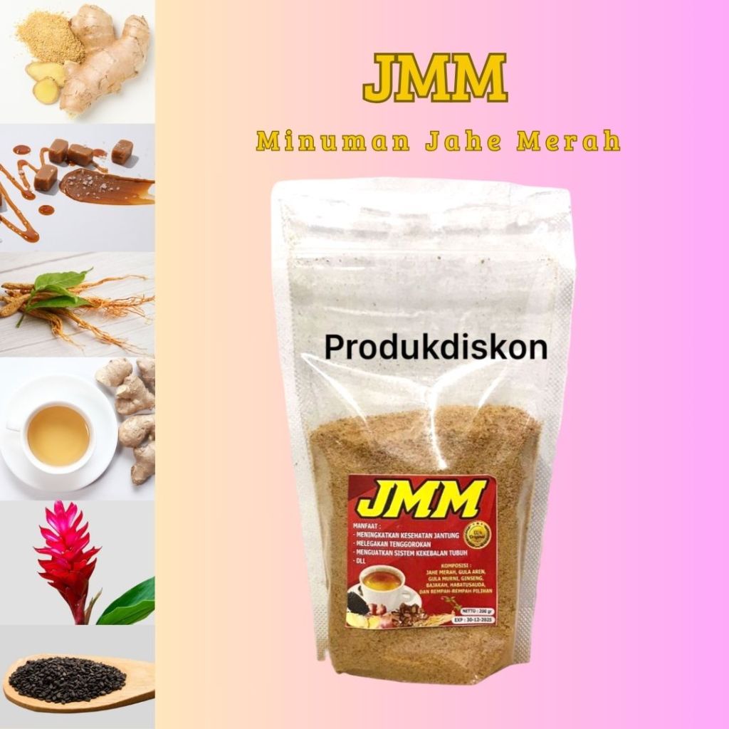 

Minuman Jahe NONA / JMM Serbuk Instant Jahe Merah 200gr Seduh Air Panas