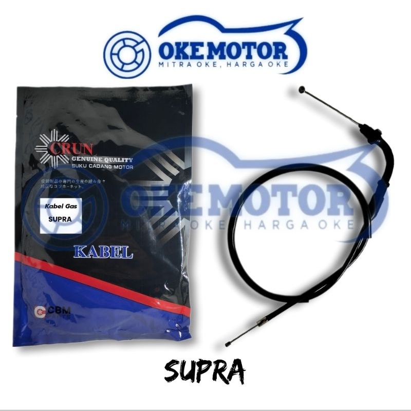 Kabel Gas Motor SUPRA Merek CRUN