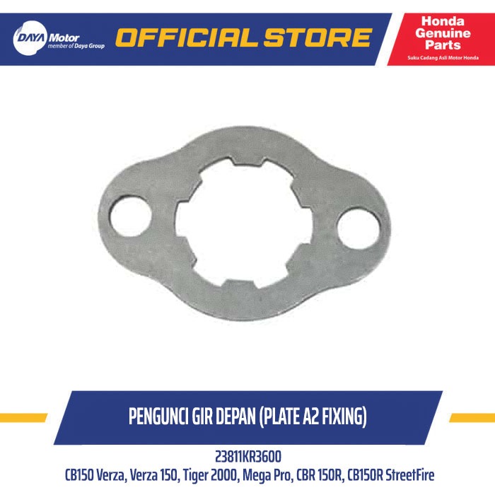 23811KR3600 - Pengunci Gear/Gir Depan (Plate A2 Fixing) - HONDA CB150 Verza, Verza 150, CBR 150R, CB