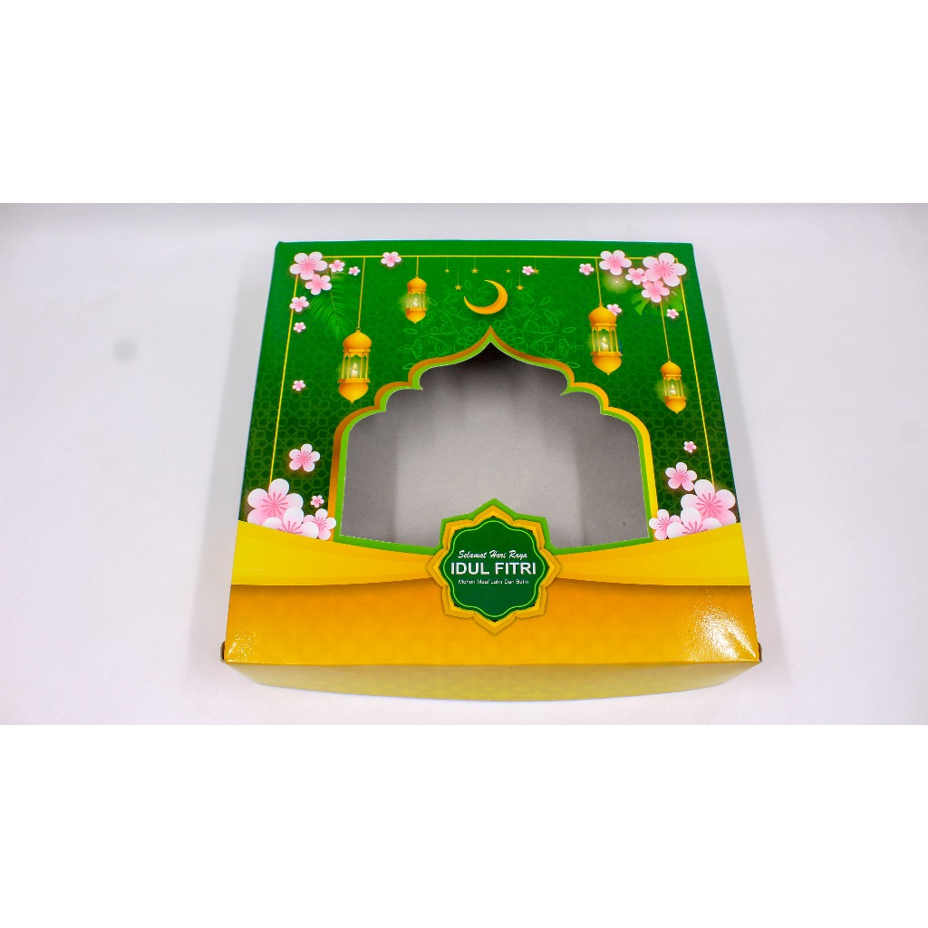 

[ISI 5] Box Dos Hampers Kue Cake Lebaran Idul Fitri Hijau 25x25x5 Cm [Instant Surabaya] - Arvian
