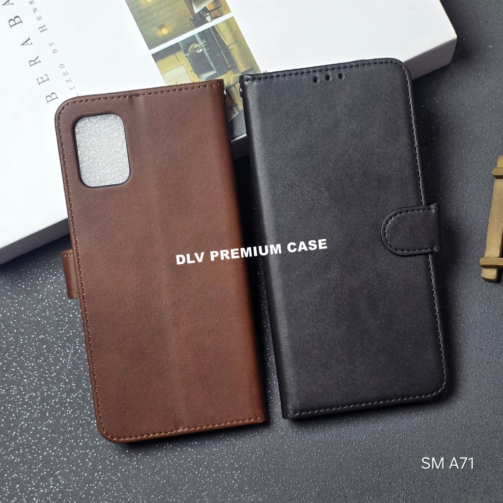SAMSUNG A71 CASE FLIP COVER WALET KULIT LEATHER FLIP CASE DOMPET SAMSUNG A71
