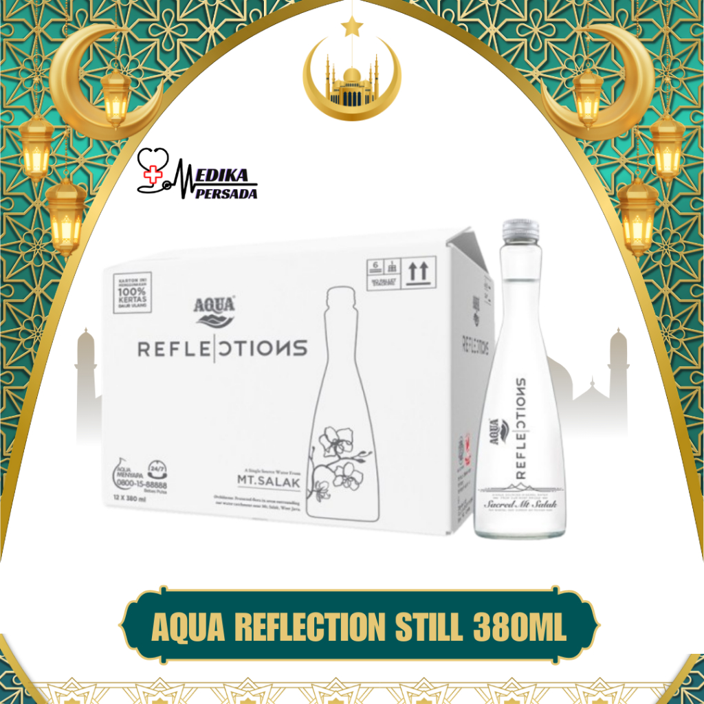 

Medika Persada - Aqua Reflection Still 380ml 1 Pcs | Botol Kaca