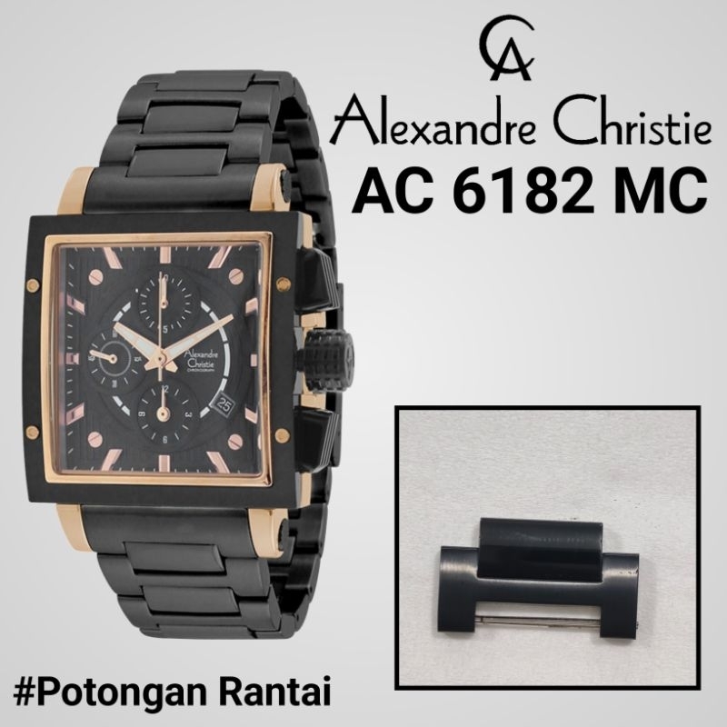 Sambungan Rantai Jam Tangan Alexandre Christie AC 6182 MC Original