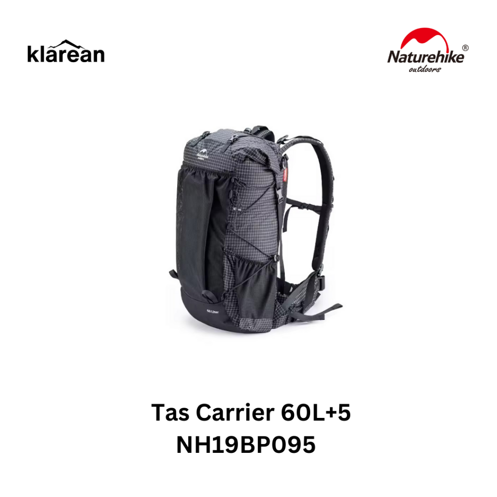 Naturehike NH19BP095 Tas Carrier Ringan 60L+5