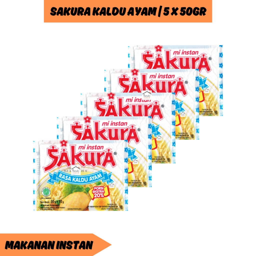 

5PCS Sakura Mie Instan Kuah Rasa Kaldu Ayam