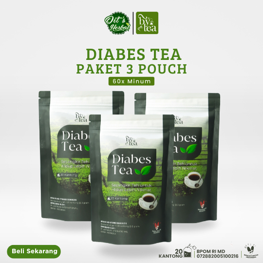 

Bytea Diabes Tea Hitam Paket 3 Pouch – Menstabilkan Gula Darah dengan Ekstra Jahe Merah & Kayu Manis
