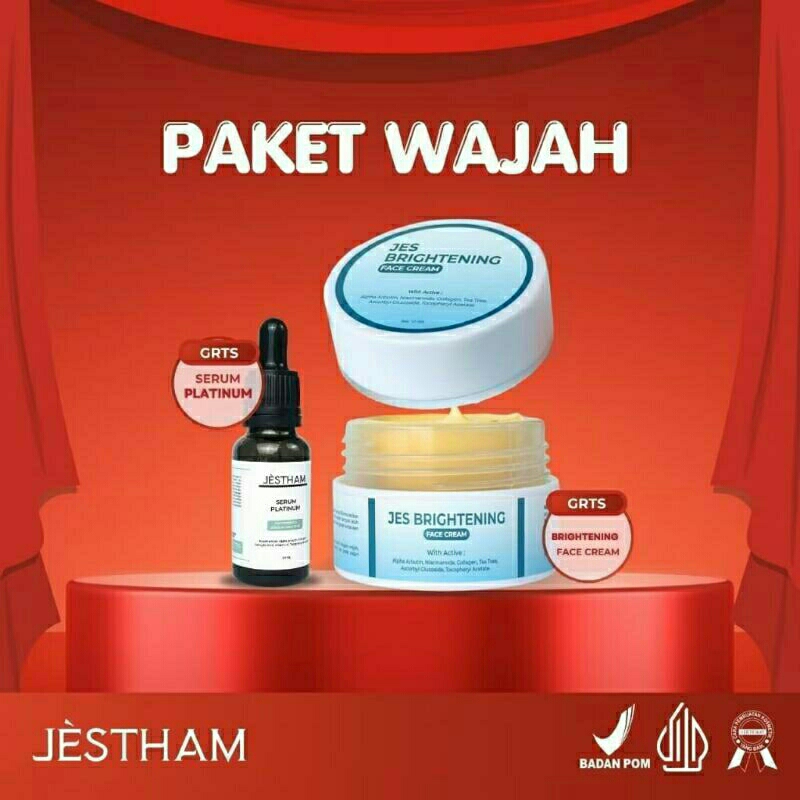 JESTHAM PAKET CREAM 2IN1 WHITENING GLOW
