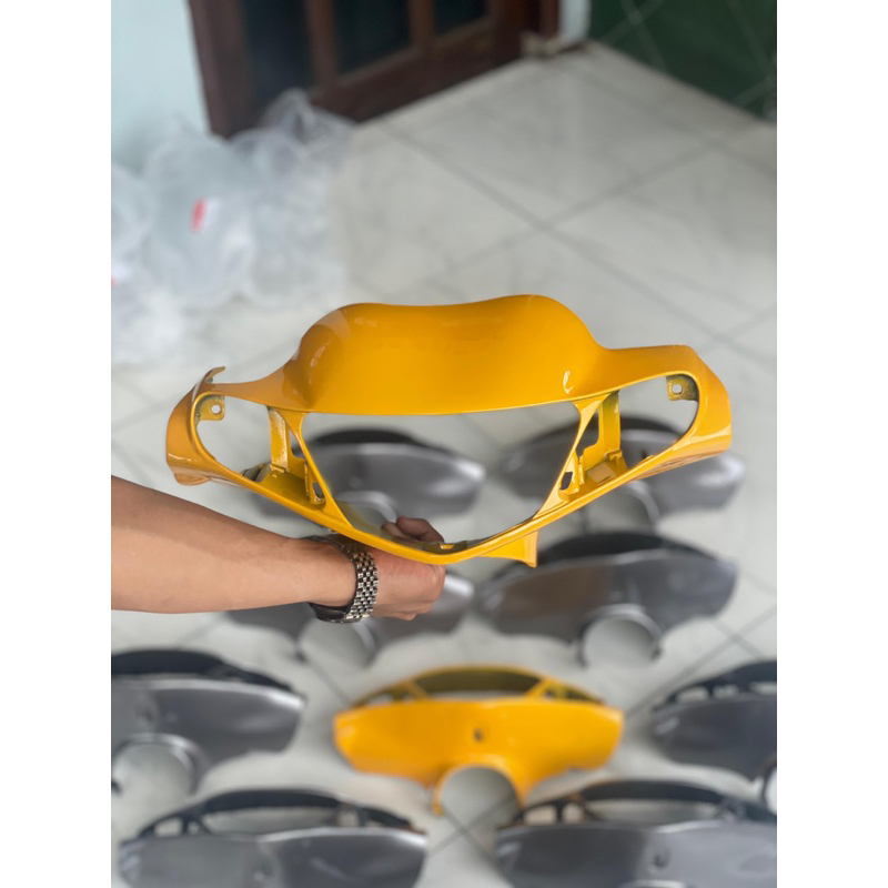 batok depan 125z . krodong depan yamaha 125zr baru warna silver,Batok depan 125Z y125z 125zr