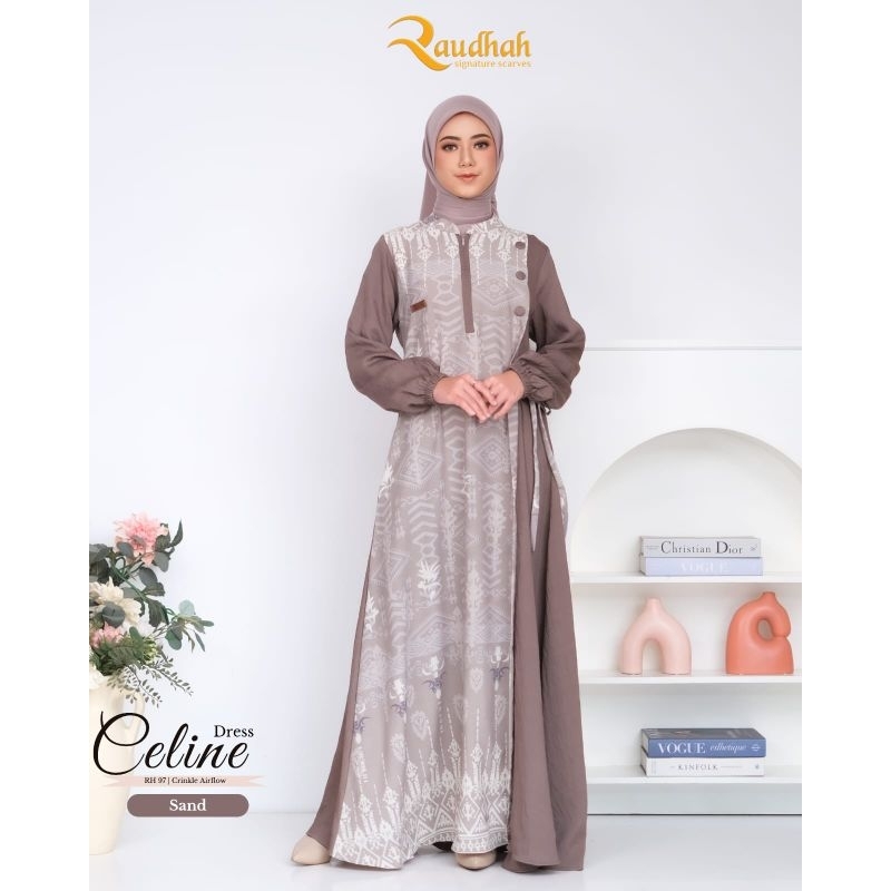 GAMIS CRINKLE PREMIUM BY RAUDHAH (CELINE DRESS)