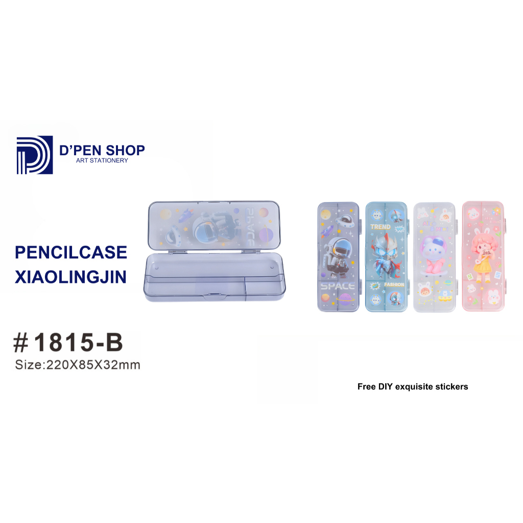 

Tempat Pensil Transparan 3D Karakter Unik Kotak Pensil Plastik Lucu Pancase