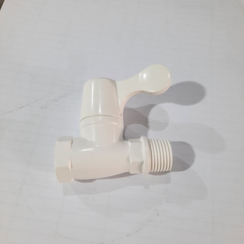 Stop Kran PVC Drat Luar Dalam 1/2" / Stop Kran Drat Luar dan Dalam ½" merk Lesso