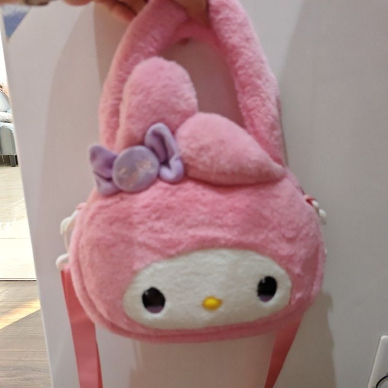(Preloved) Tas Slempang Anak My Melody bulu