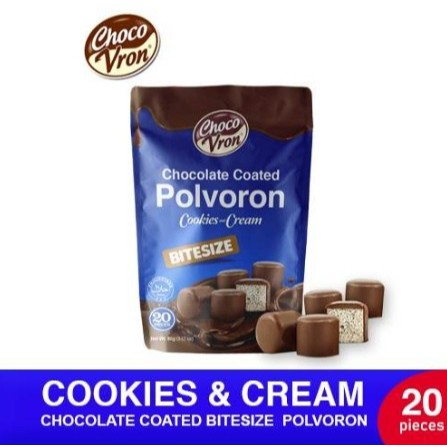 

Chocvron Polvoron Lapis Coklat Cookies n Cream Matcha Crisp Rice Classic 80g Asli Filipina ada Logo Halal