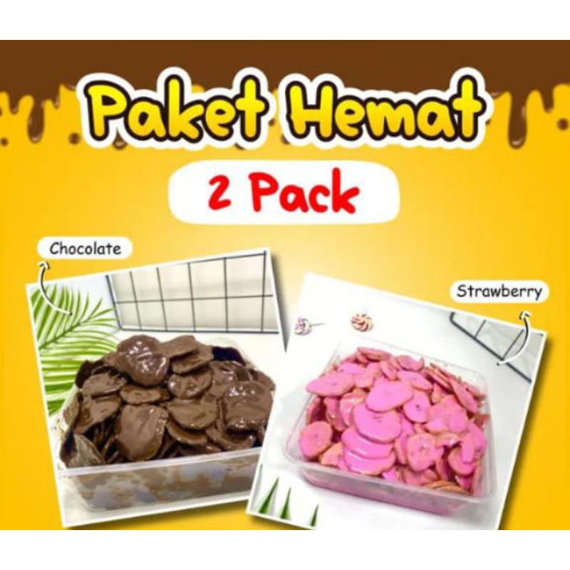 

BANAMER LUMER PAKET HEMAT 2 PACK READY STOK KRIPIK PISANG COKLAT LUMER