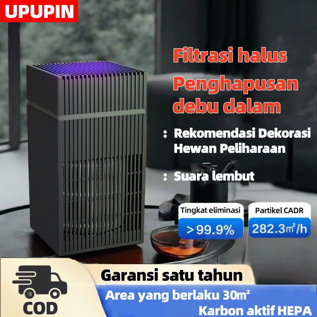 upupin UPUPIN Air Purifier Potable with HEPA Filter - Pemurni Udara Portabel