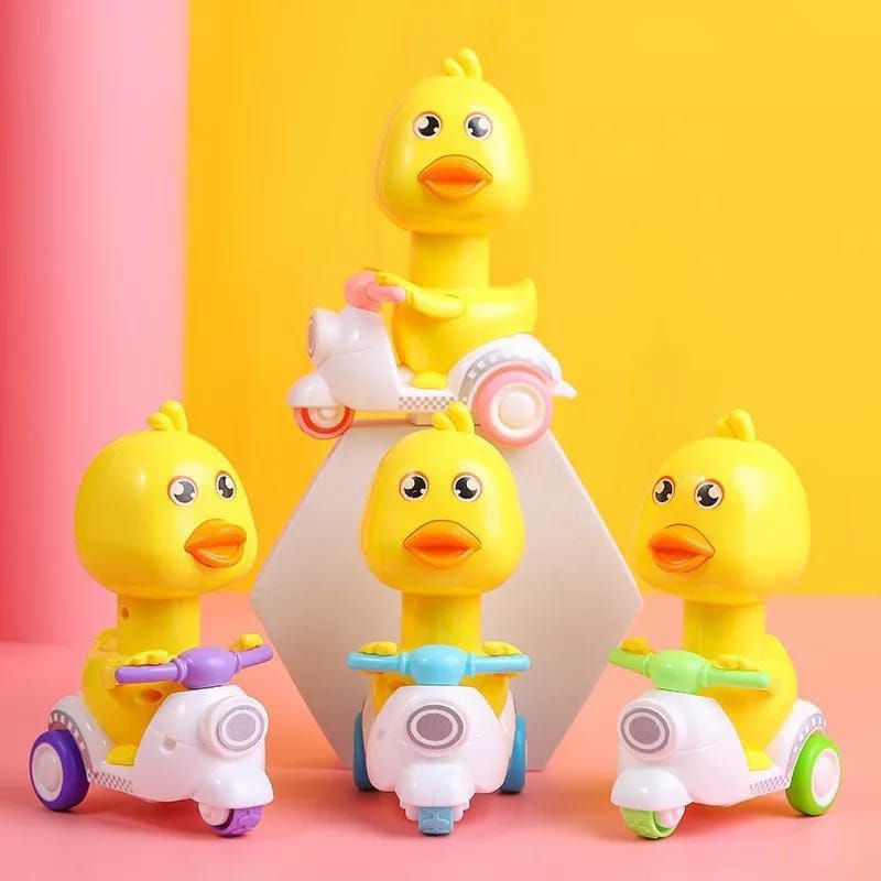 Mainan Anak Press Scotter Karakter Bebek Vespa Bisa Jalan Saat Ditekan