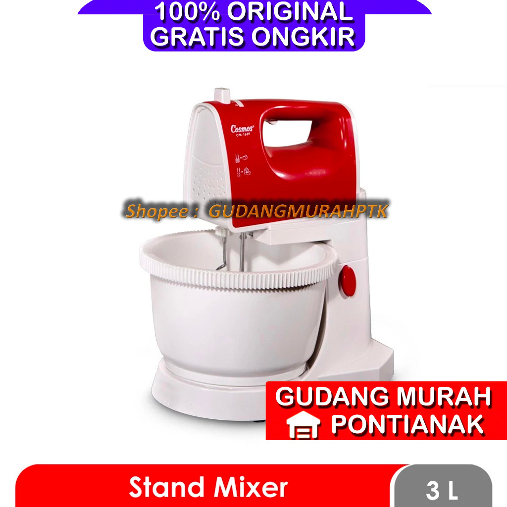 Mixer cosmos Mangkok CM 1689 MIXERCOM Stand mixer cosmos CM1689