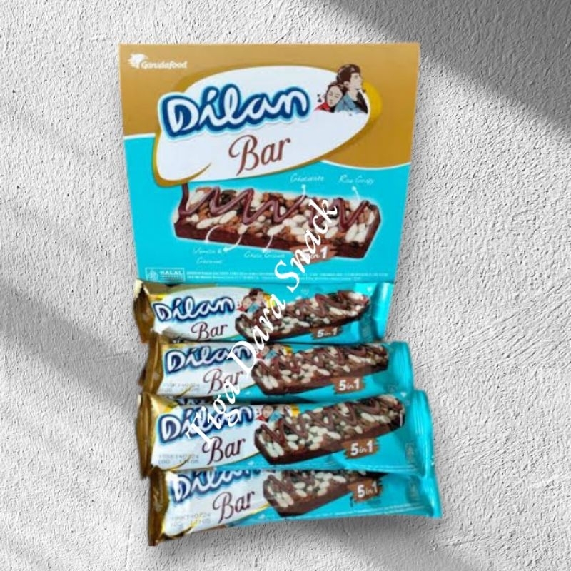 

DILAN BAR 18gr COKLAT BISKUIT COOKIES GARUDA FOOD 5 in 1 CHOCO CRUMB VANILLA CARAMEL CRISPY CHOCOLATE KUE WAFER CEMILAN ANAK MAKANAN RINGAN 18 gram