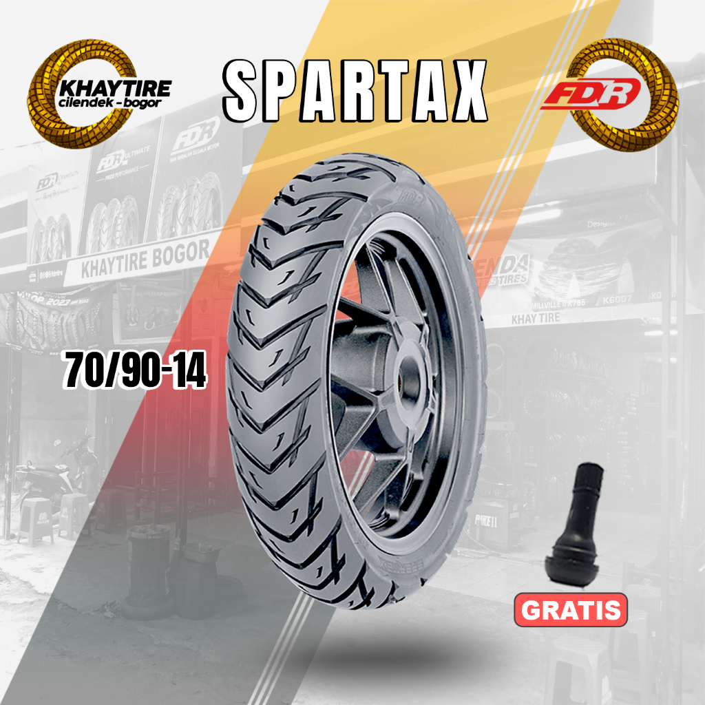 Sepasang/Satuan Ban Motor Matic FDR SPARTAX Ring 14 Tubeless