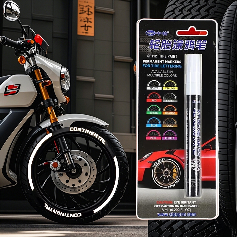 

AIGD Spidol Ban Mobil Motor Karet Spidol Warna 10 Warna Tahan Air Anti Luntur Car & Motorcycle Tyre