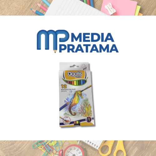 

PENSIL WARNA MERK AGATIS PRIME WATERCOLOUR PENCILS 12 18 24 FREE BRUSH MURAH