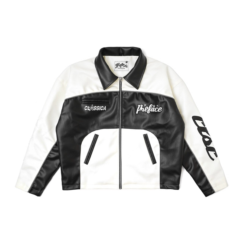 JACKET BOXY PREFACE CLASSICA LEATHER