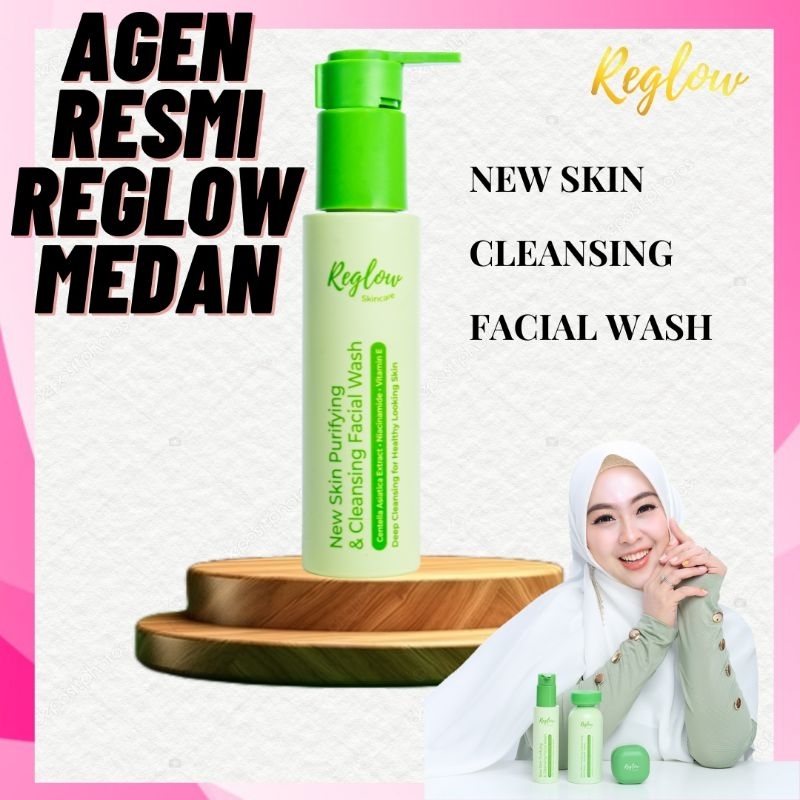 Terlaris Facial Wash Sabun Wajah Reglow BPOM by Shindy Putri Untuk Semua Jenis Kulit Reglow Skincare