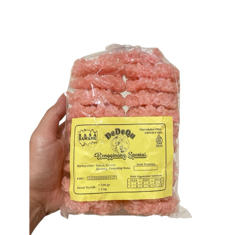 Cahayadstore Kerupuk Rengginang Mentah Aneka Rasa Cetak Bulat 500Gram