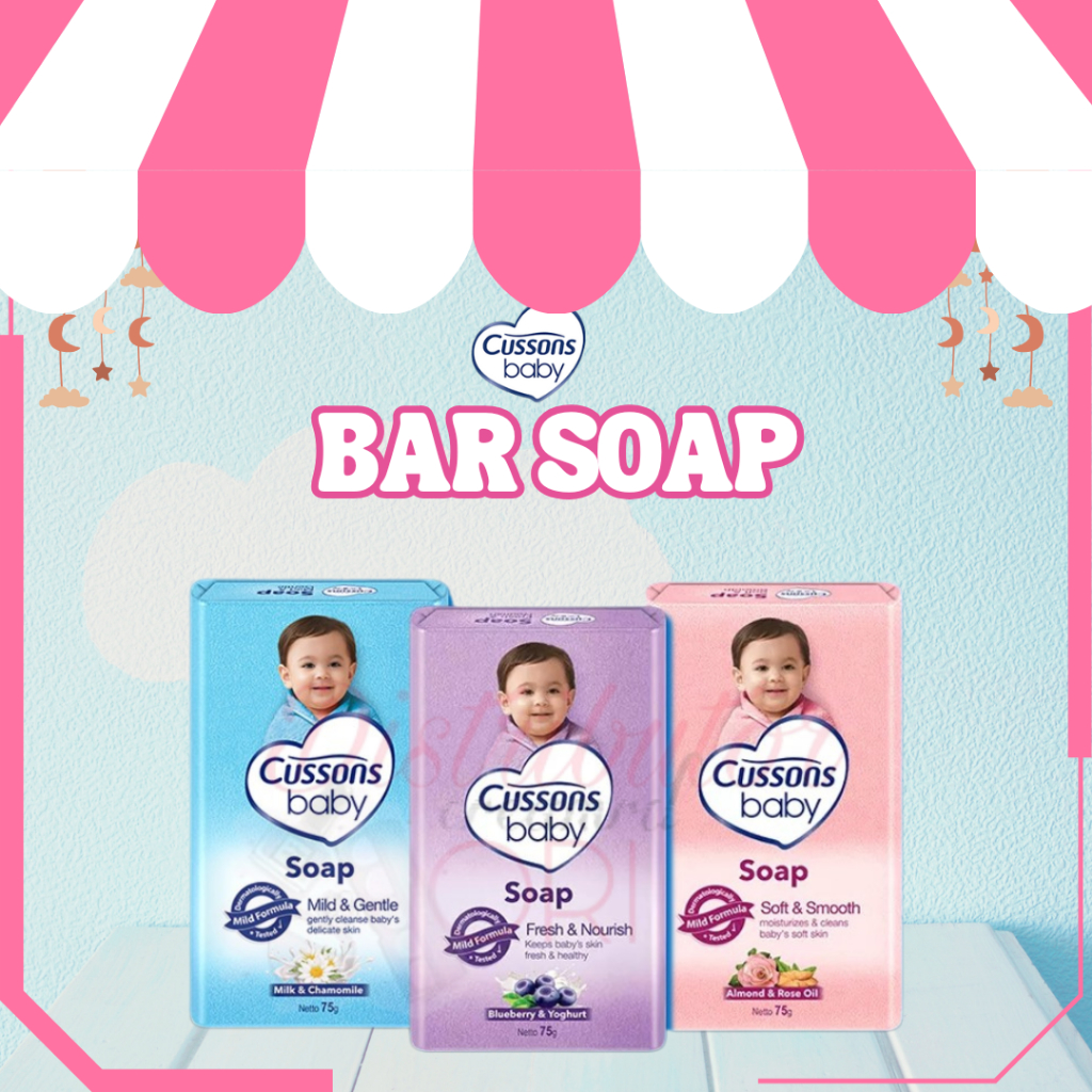 Cussons Baby Bar Soap 60gr / Sabun Batang / Cusson Sabun Bayi  | BPOM