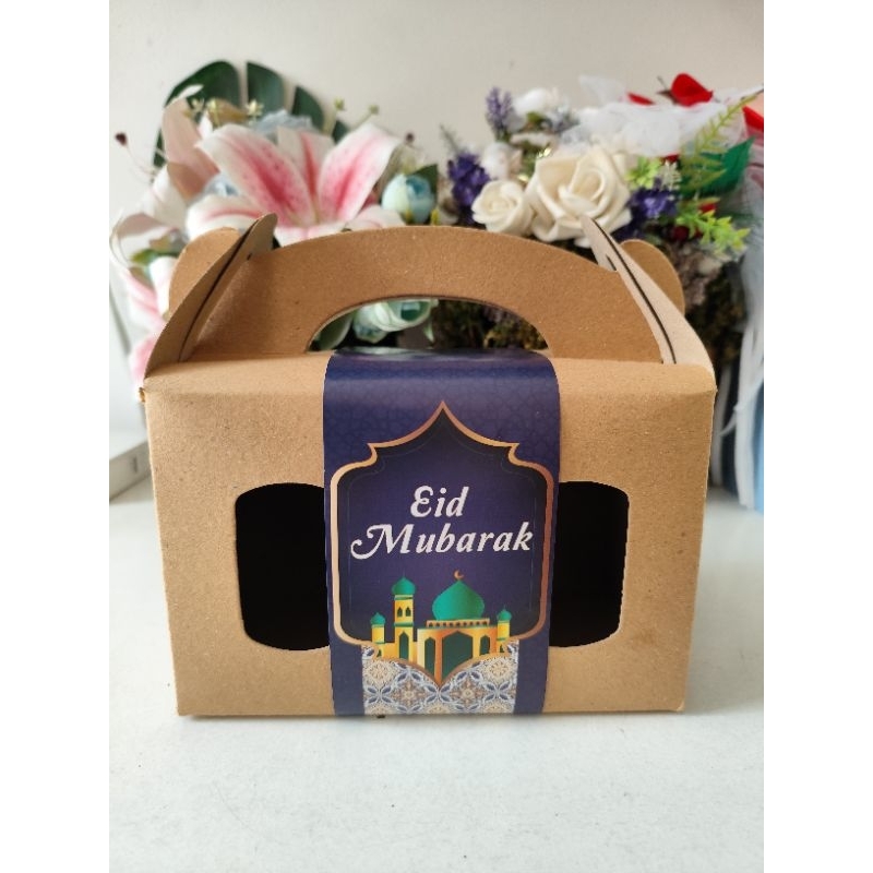 

box toples Idul Fitri dus kue lebaran dus hampers 2 toples kue kering