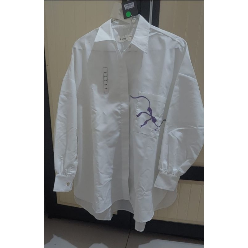 Kamidea floren printing pocket top white