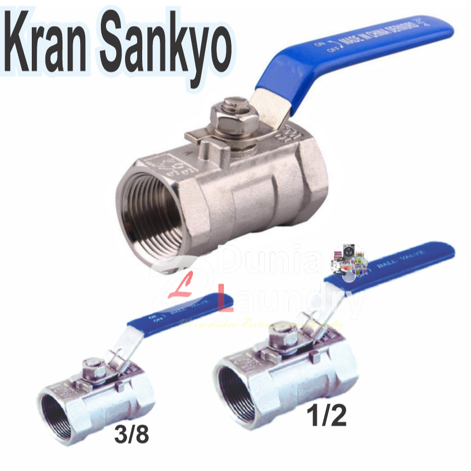 Kran Sankyo Boiler/ Kran Stainless Steel Sankyo/ Kran Boiler Setrika Uap