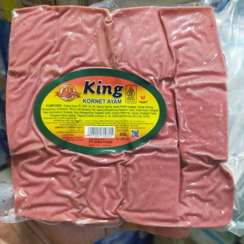 

KINGFOOD KORNET AYAM KOTAK 450GR