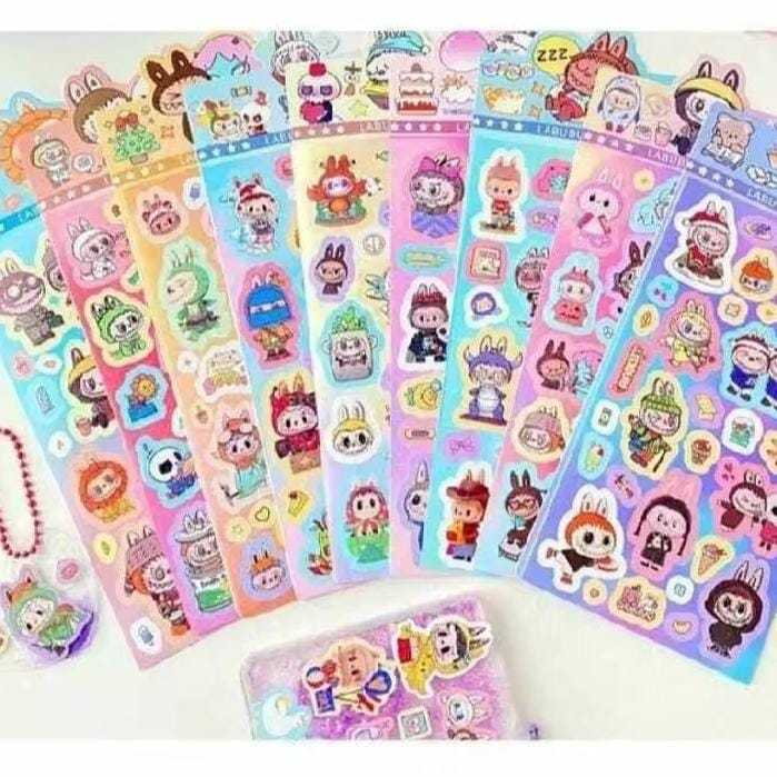 

Stiker Hologram Karakter Labubu Isi 1 Pcs