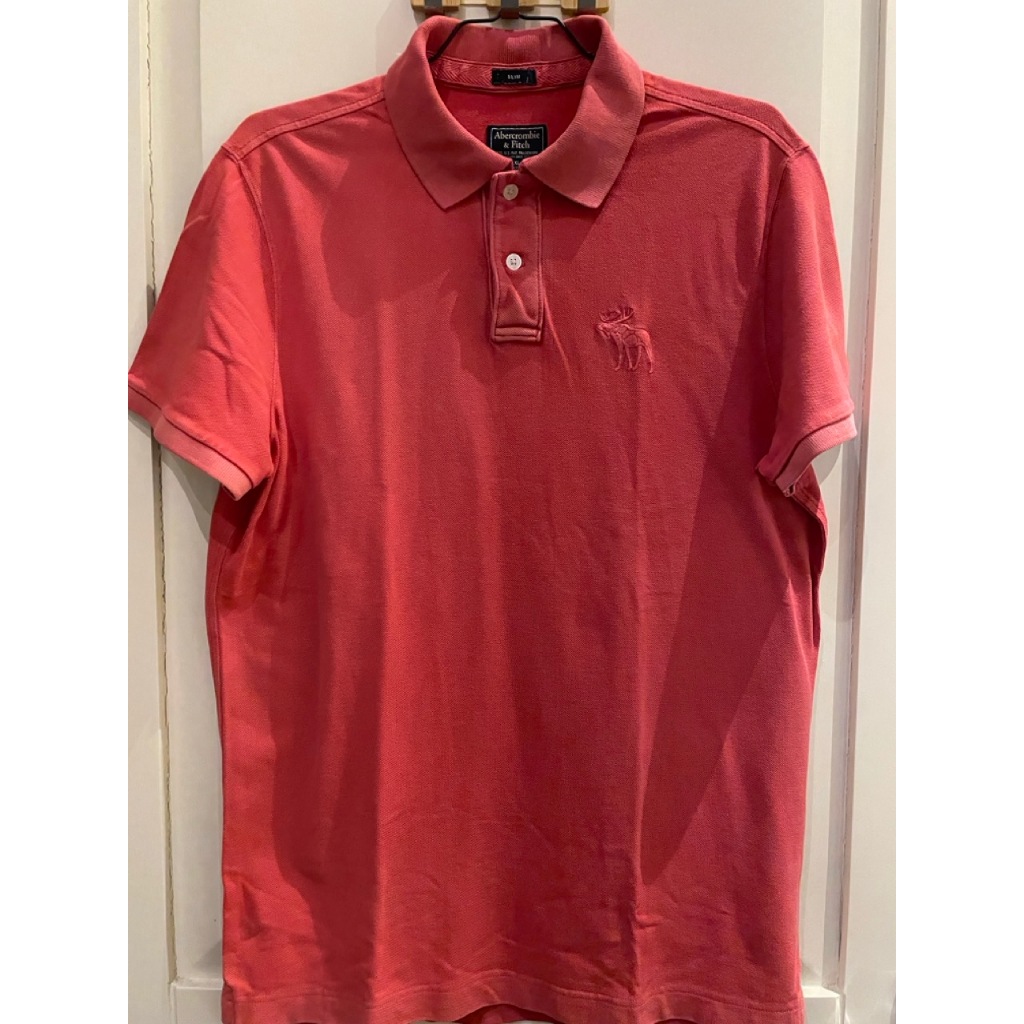 [USED LIKE NEW] ABERCROMBIE Polo Shirt Men Kaos Polo Katun Pria Slim Fit Muscle Fit | baju preloved 