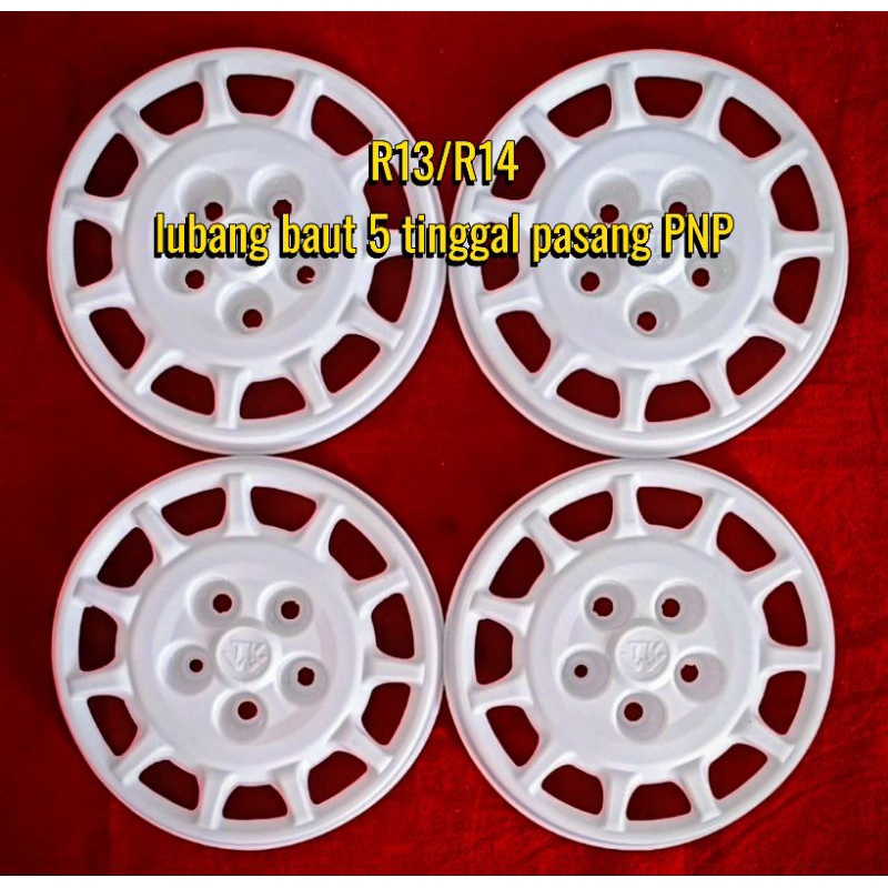 WILDOP TKW MODEL ADIPUTRA R13/14 LUBANG 5 HARGA BIJI/SET