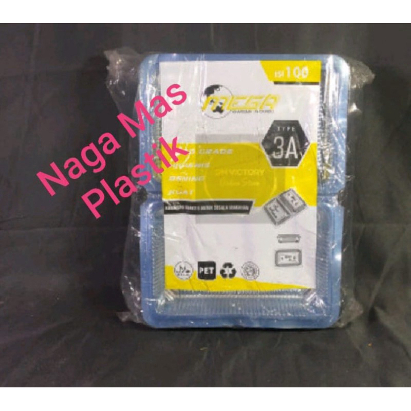 Mika Kue 3A mega & Mika Kue 3X mega 1pak isi 100pcs.