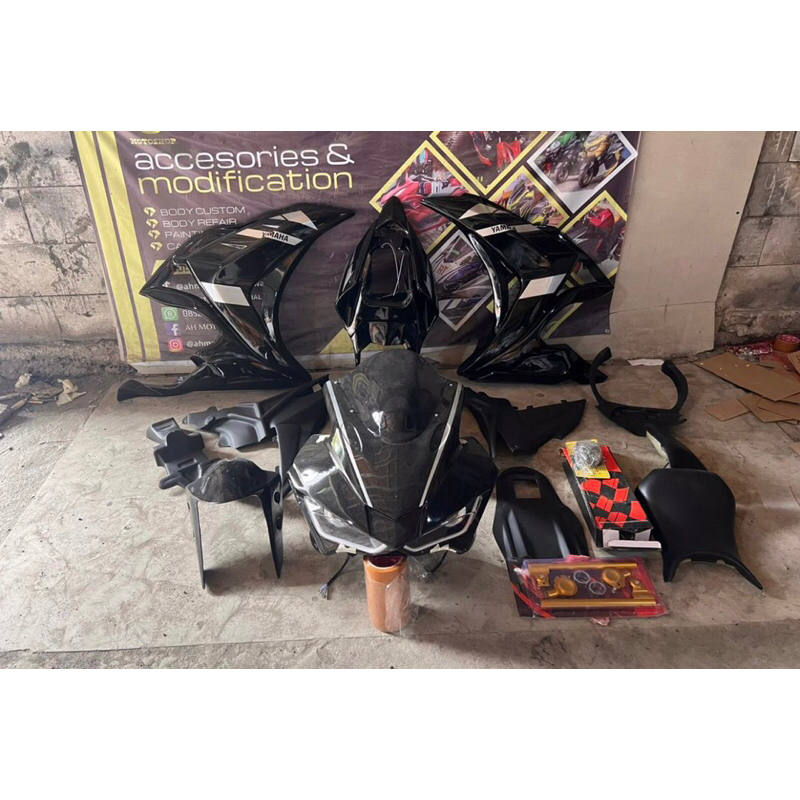 Full fairing fullbodi custom model r3 r25 utk vixion mega pro mono & vixion