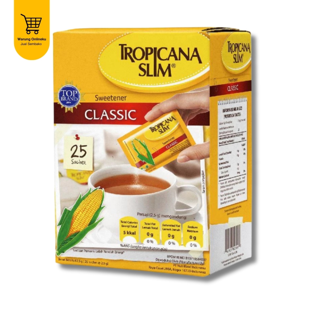 

TROPICANA SLIM SWEETENER CLASSIC SACHET ISI 100