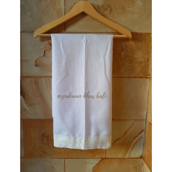 KODE A83E SAPUT GARIS PUTIH  SAPUT PUTIH DEWASA  KAIN BALI  SAPUT MURAH