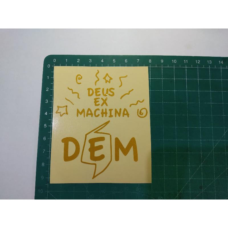 

stiker cutting deus ex machina